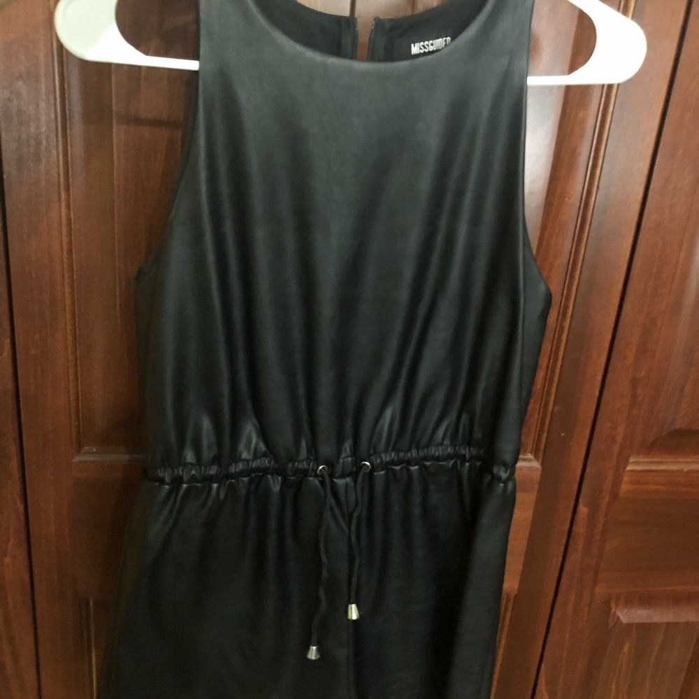 Faux Leather romper